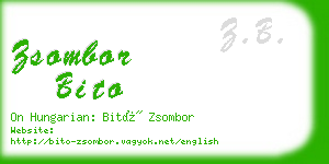 zsombor bito business card